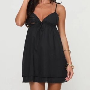 Princess polly lace trim v neck baby doll dress